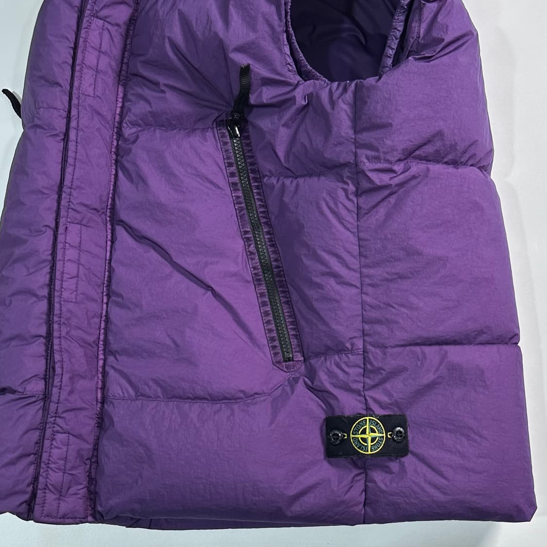 스톤아일랜드 키즈 퍼플 다운 조끼  상품이미지6