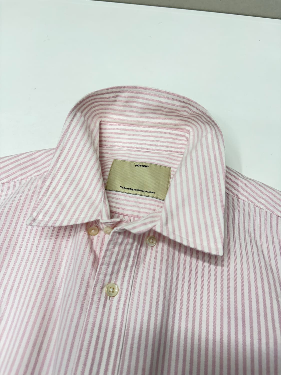 포터리 스트라이프 코튼 셔츠 상품이미지1