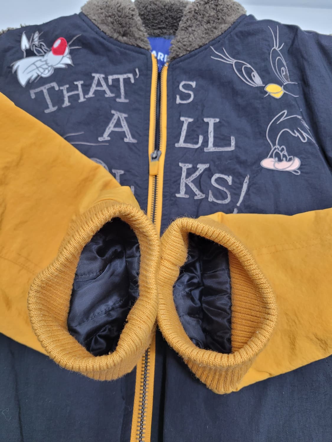 SPAKS 위너브라더스 부클 퍼 경량 패딩 점퍼 / 100 블랙  상품이미지6