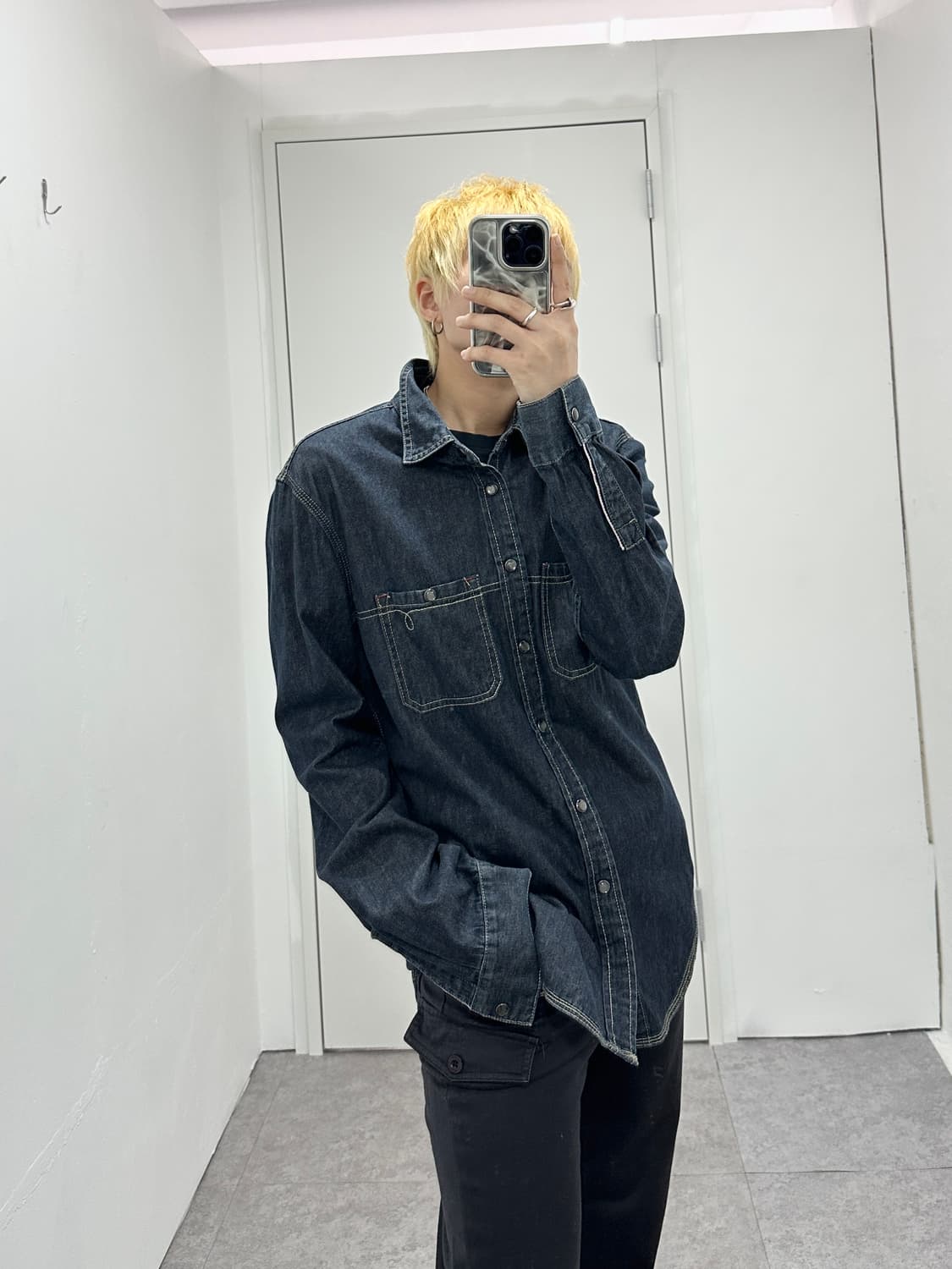Calvin Klein Jeans snap button shirts 상품이미지8