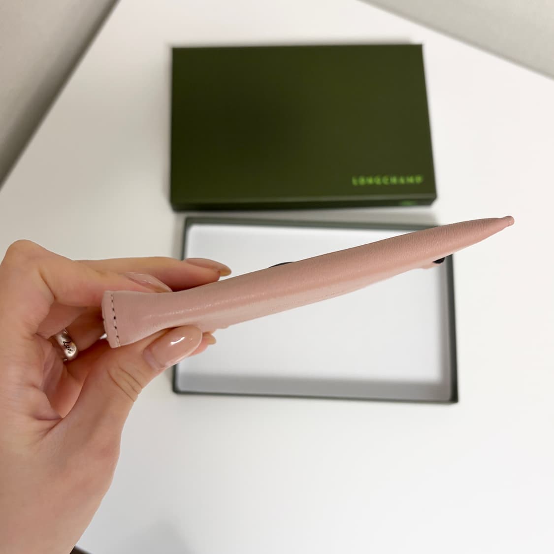 롱샴 르플리아쥬 핑크 카드지갑 (박스포함) 상품이미지7