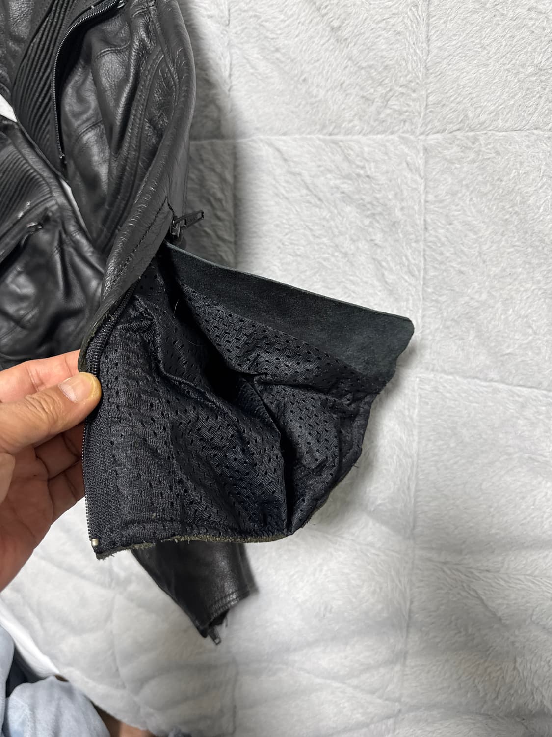 카티 스타일 무릎패널 모토 바이커 카우레더팬츠 상품이미지6