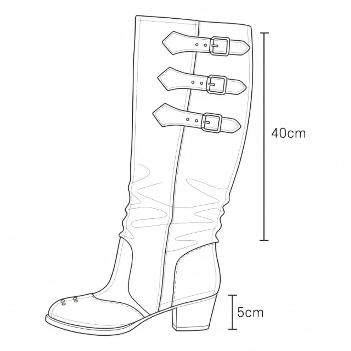 락시크 쓰리버클 셔링 롱부츠 245사이즈 상품이미지10