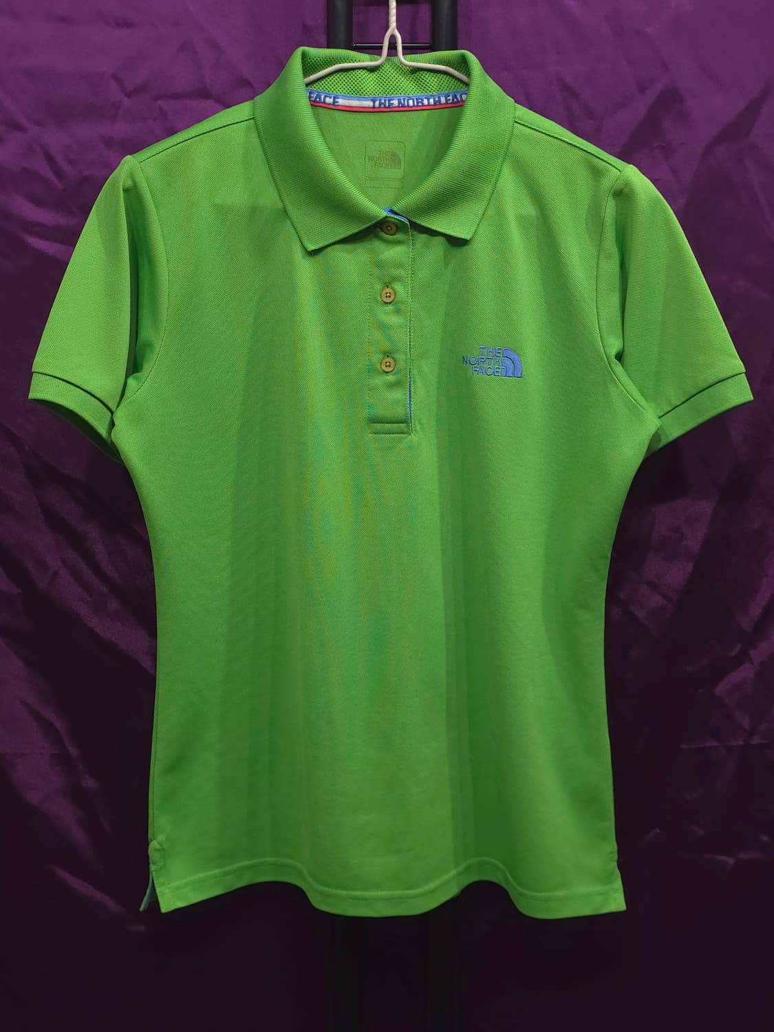 노스페이스 등산 여성 기능성 카라 반팔티 90(95) 상품이미지1