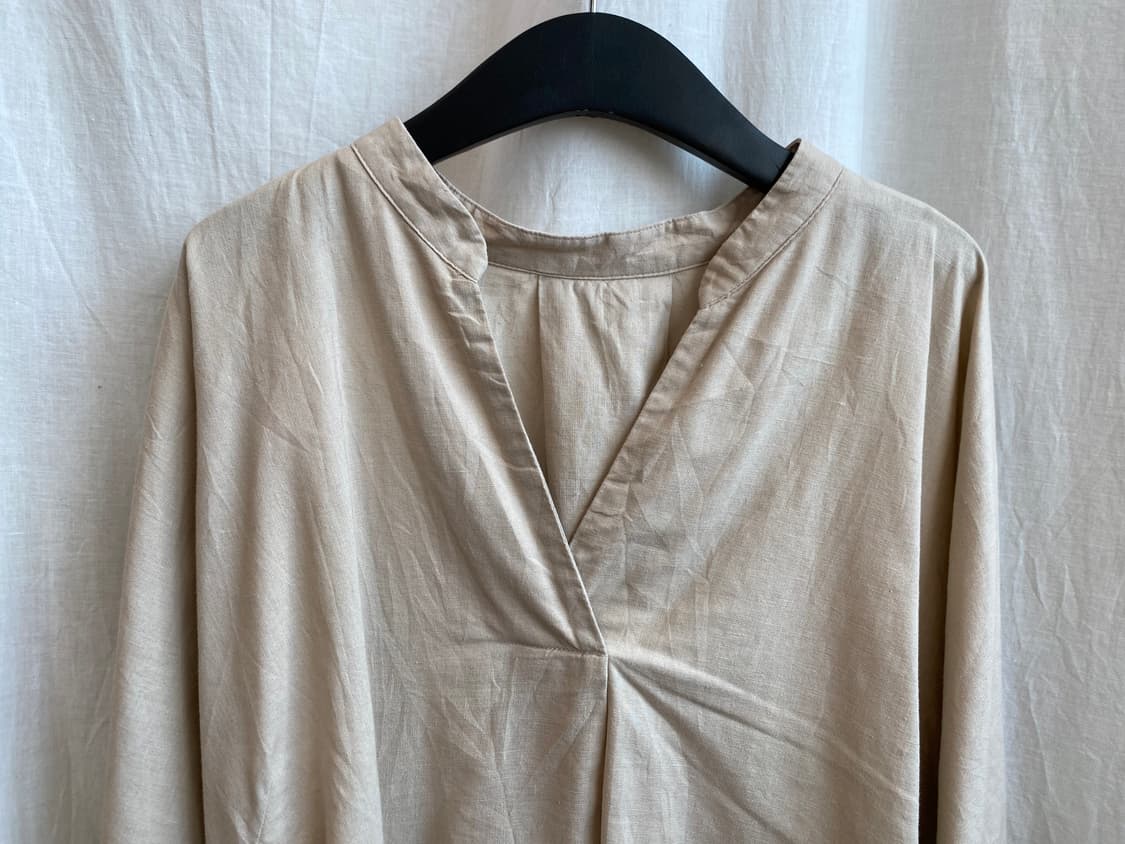 GU 린넨면혼방 7부블라우스(-66반) 상품이미지4