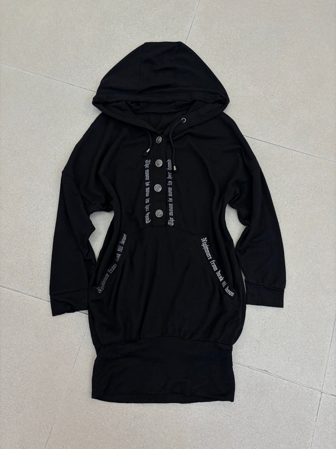 해골 후드 원피스 상품이미지2