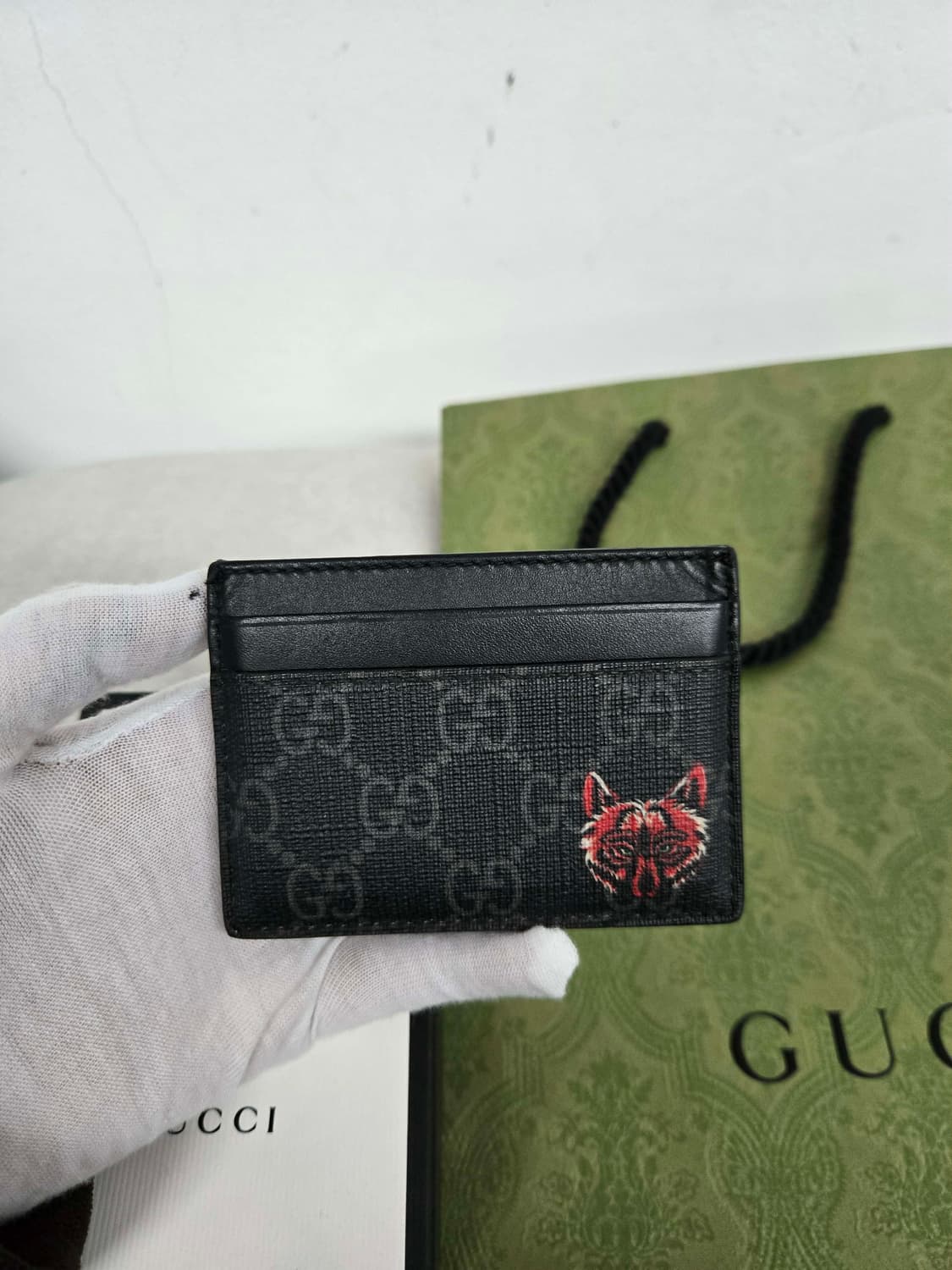 [보증서 정품] 구찌 레드 울프 카드지갑 상품이미지3