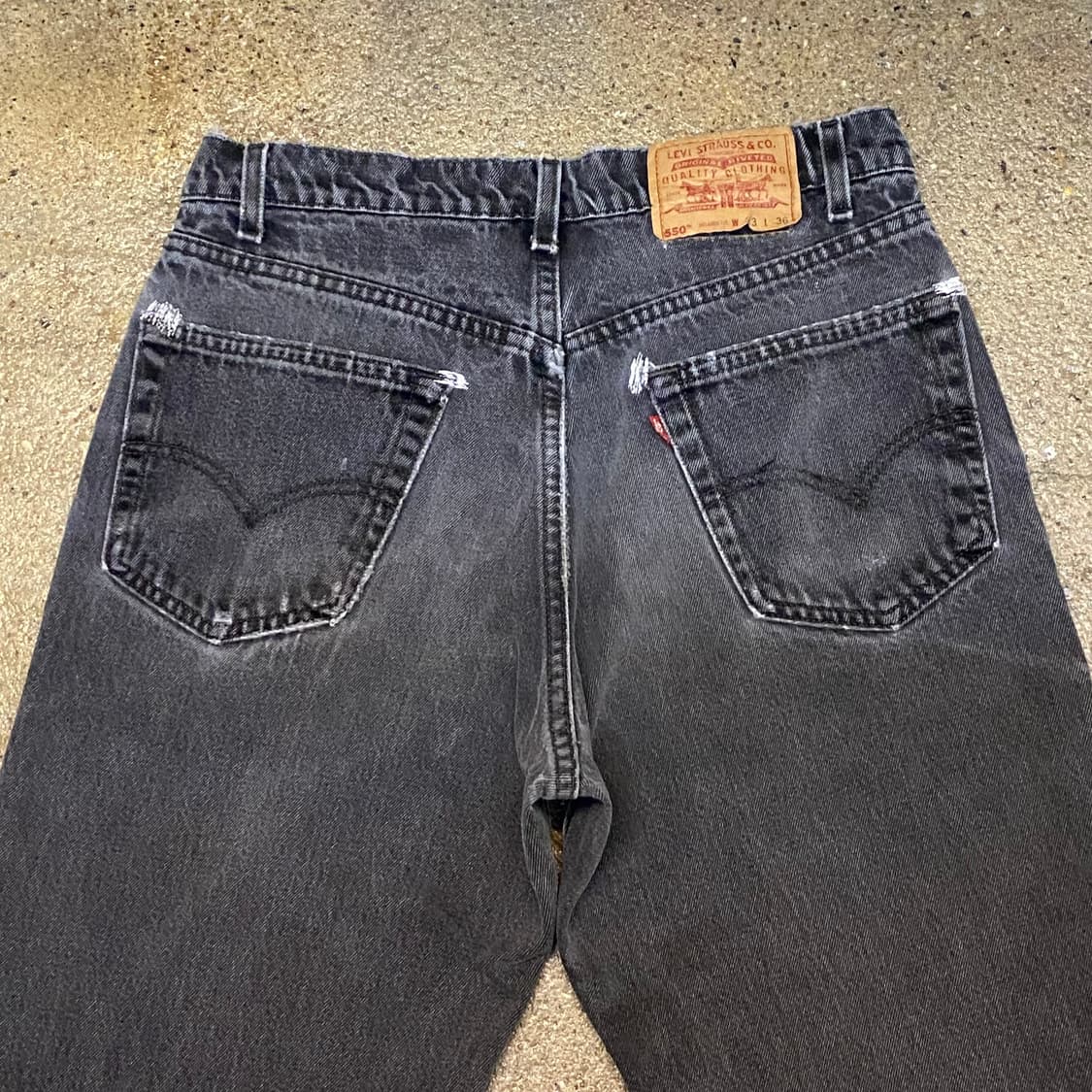 레어 90s Made in USA 빈티지 리바이스 550 블랙진 청바지 상품이미지9