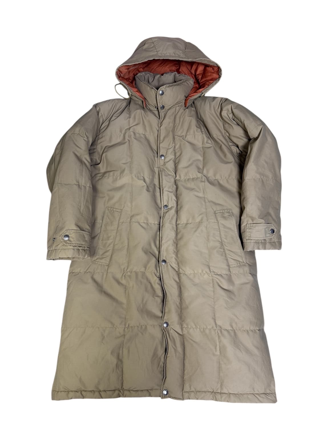 빈티지 80s 노스페이스 브라운라벨 롱패딩 파카 베이지 S 상품이미지1