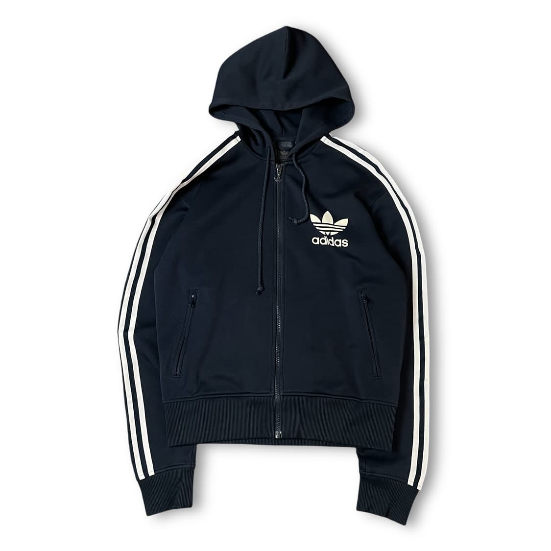 아디다스 네이비 구형 파이어버드 후드 트랙탑 져지 100 상품이미지1