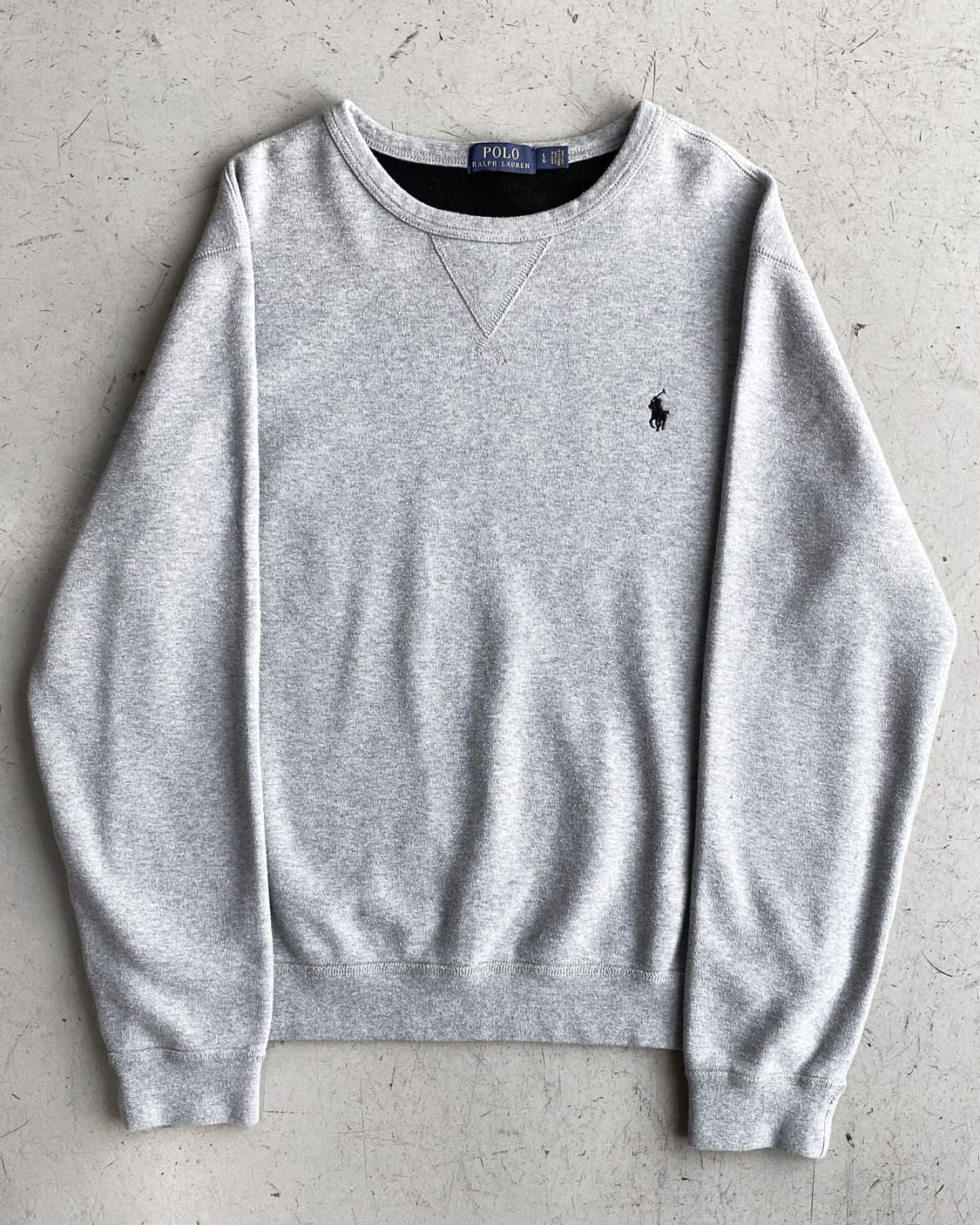 폴로 랄프로렌 헤더 그레이 플리스 크루넥 스웻셔츠 상품이미지2