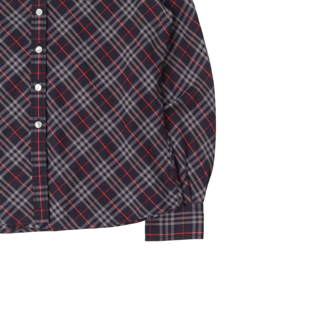 버버리 우먼스 네이비 노바체크 셔츠 상품이미지4