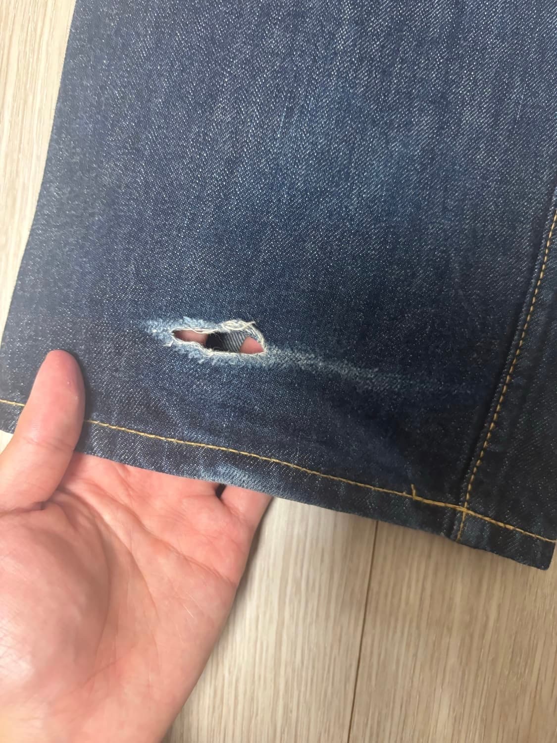 준야와타나베 앞 절개 데님  상품이미지5