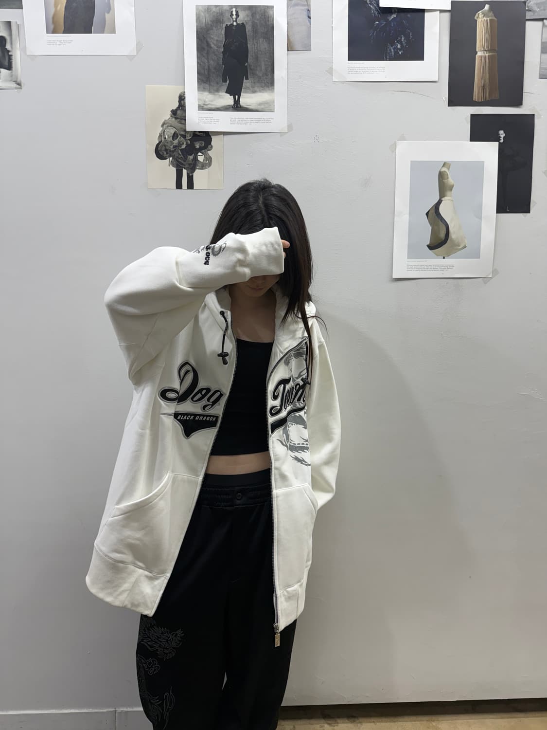 도그타운 블랙드래곤 오버핏 후드집업 상품이미지9