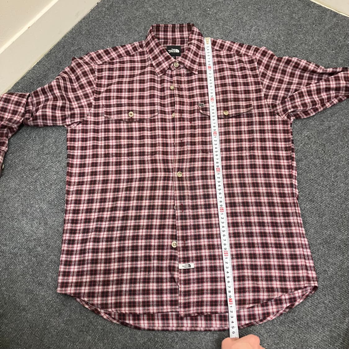 N75 노스페이스 체크셔츠 빈티지 상품이미지5