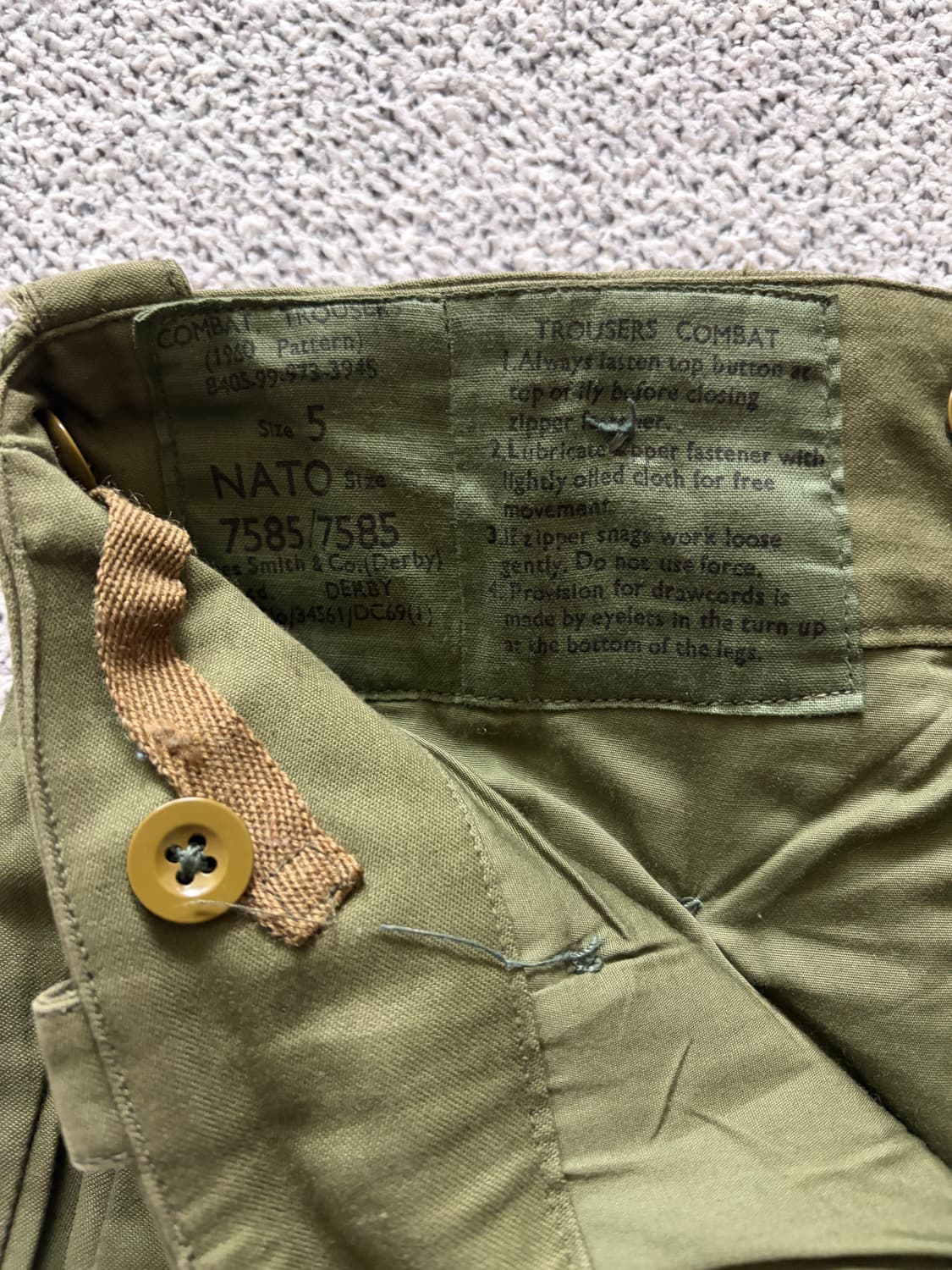60s브리티시 아미 트라우저 데드스톡 5 상품이미지4
