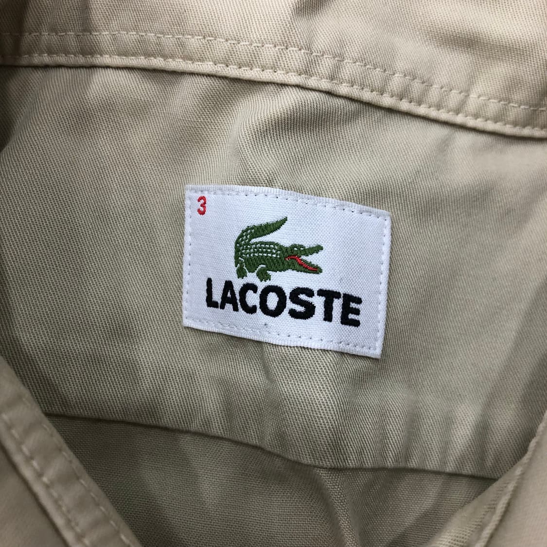 3 라코스테 베이지색 셔츠 95 상품이미지5