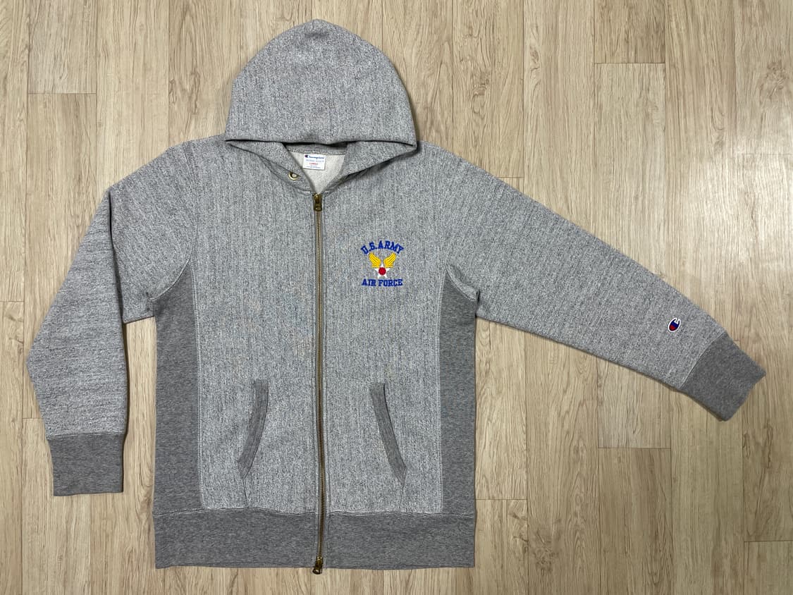 95) 80's 복각 챔피온 미군 리버스위브 후드집업(RRL&LVC&폴로 상품이미지2