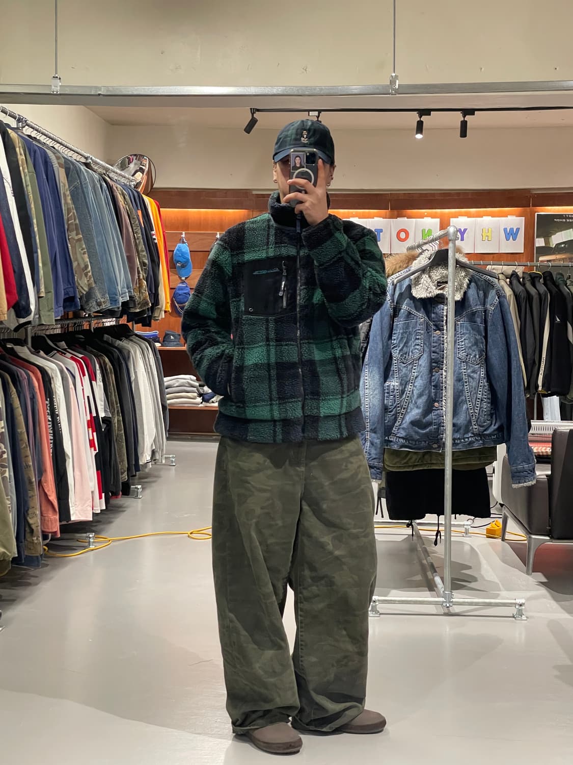 에디바우어 타탄 체크 쉐르파 자켓  상품이미지3