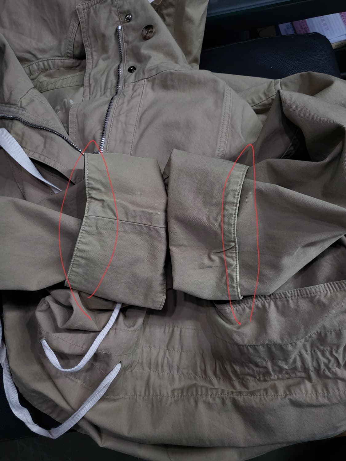 아크네스튜디오 후드 면 오버핏 반집업자켓 상품이미지7