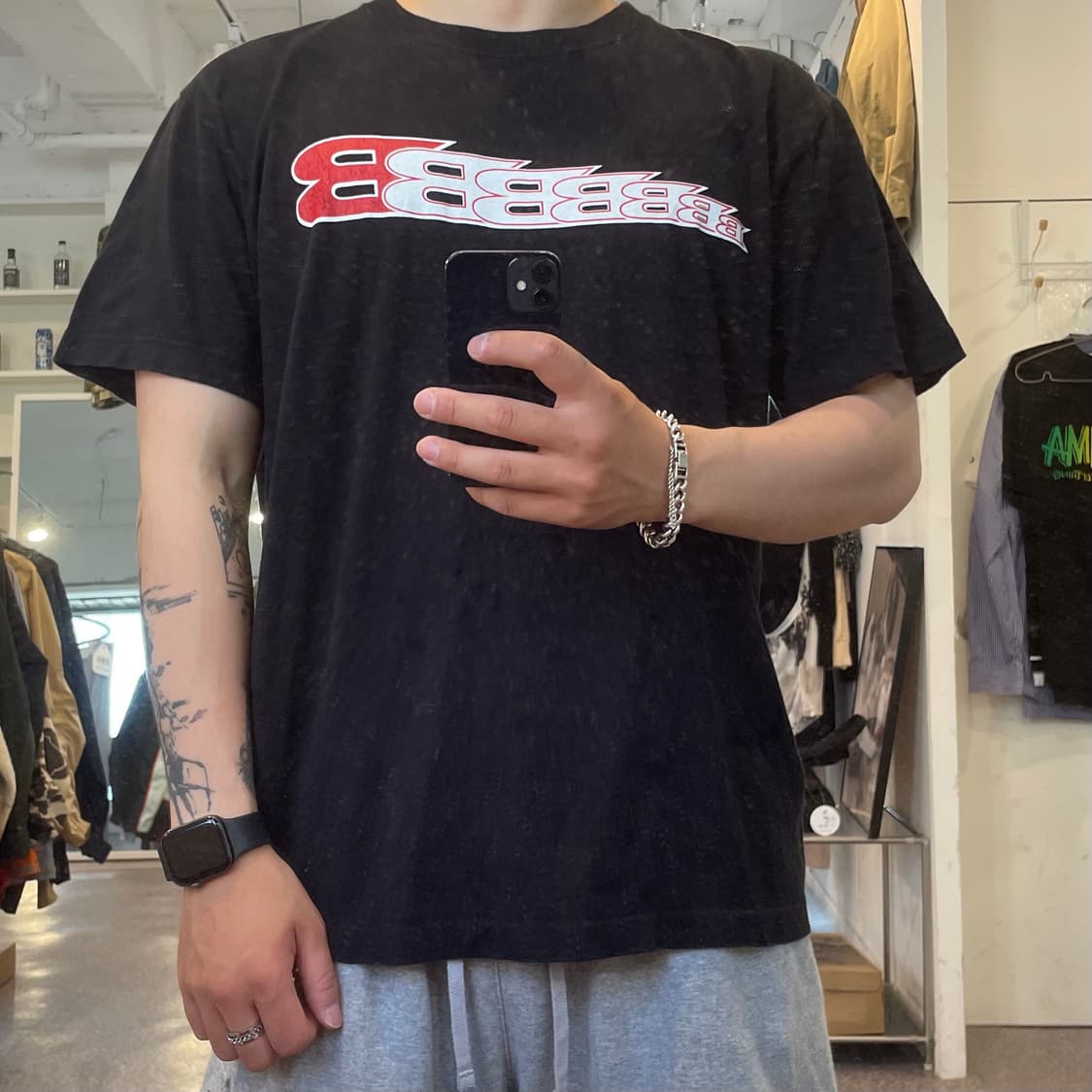 빈티지 프린팅 반팔 상품이미지1