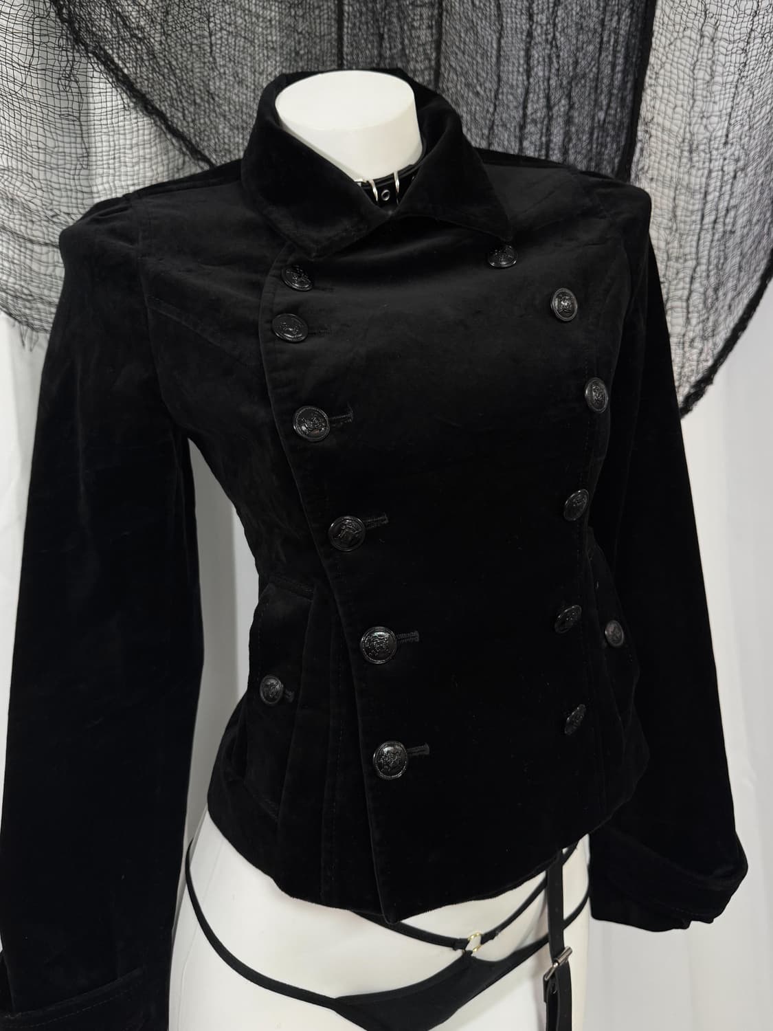 velvet detail jacket 상품이미지3