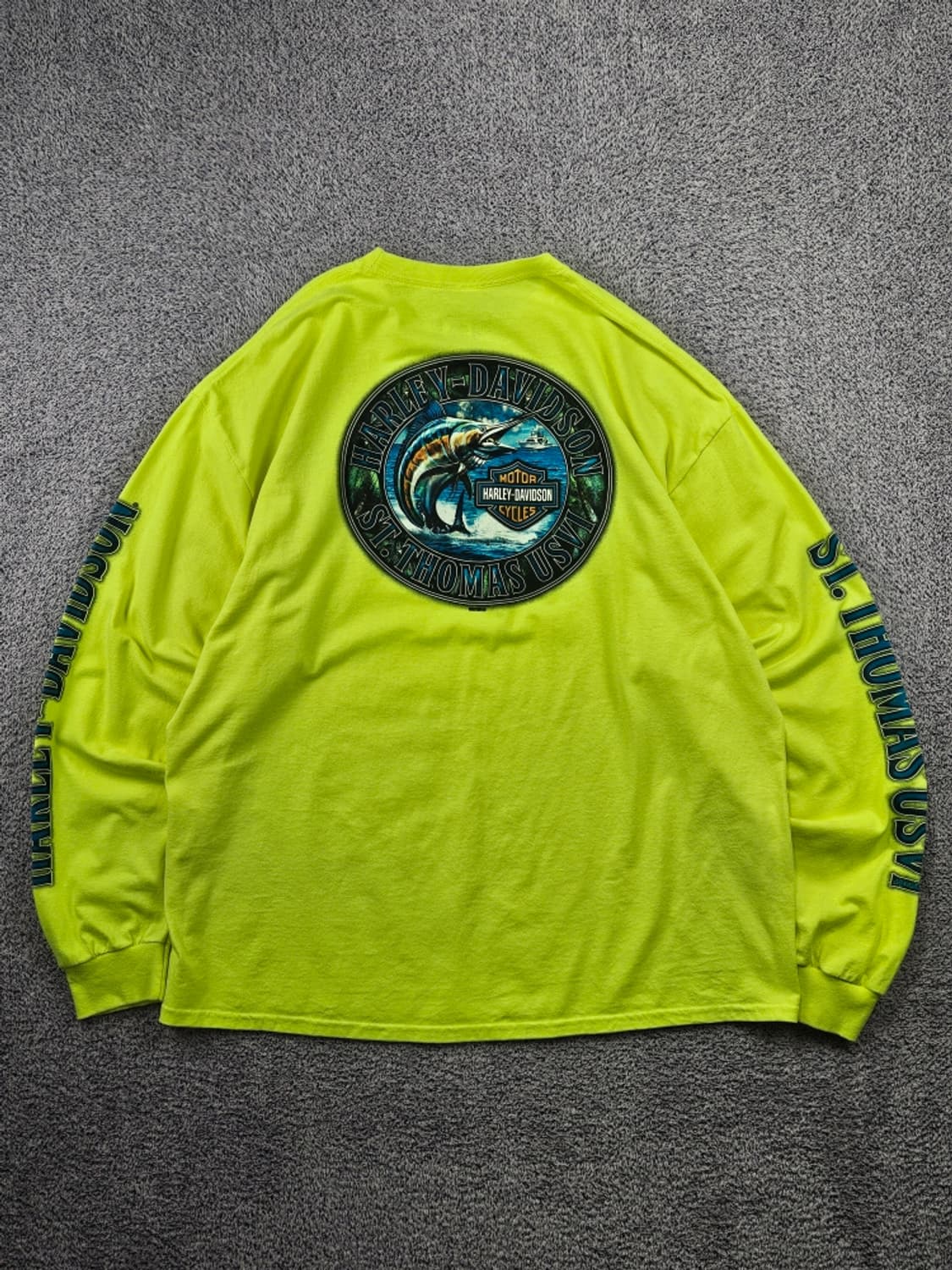할리데이비슨 샬롯아말리에 세인트토머스 롱슬리브 (2XL추정)/ 11658 상품이미지1