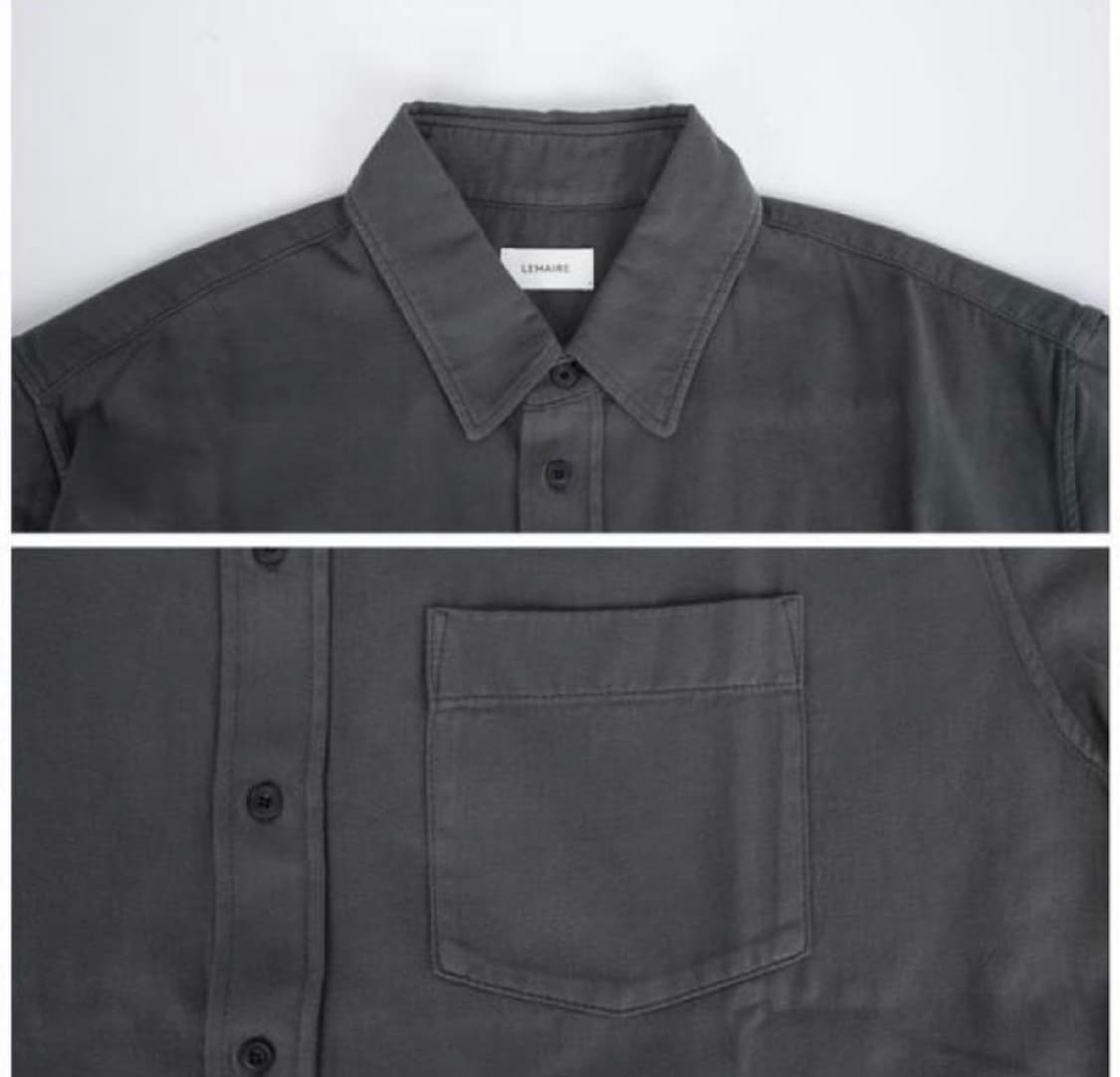 르메르 가먼트 다이드 데님 반팔 셔츠(50사이즈) 상품이미지3