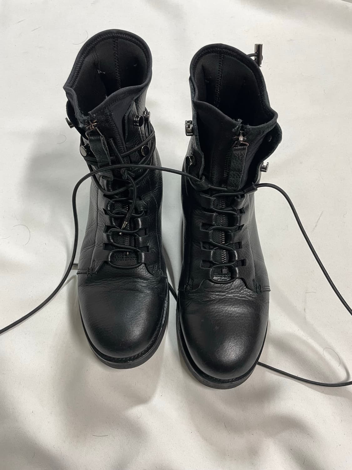 h&m studio 17aw 레이스업 레더 부츠 상품이미지5