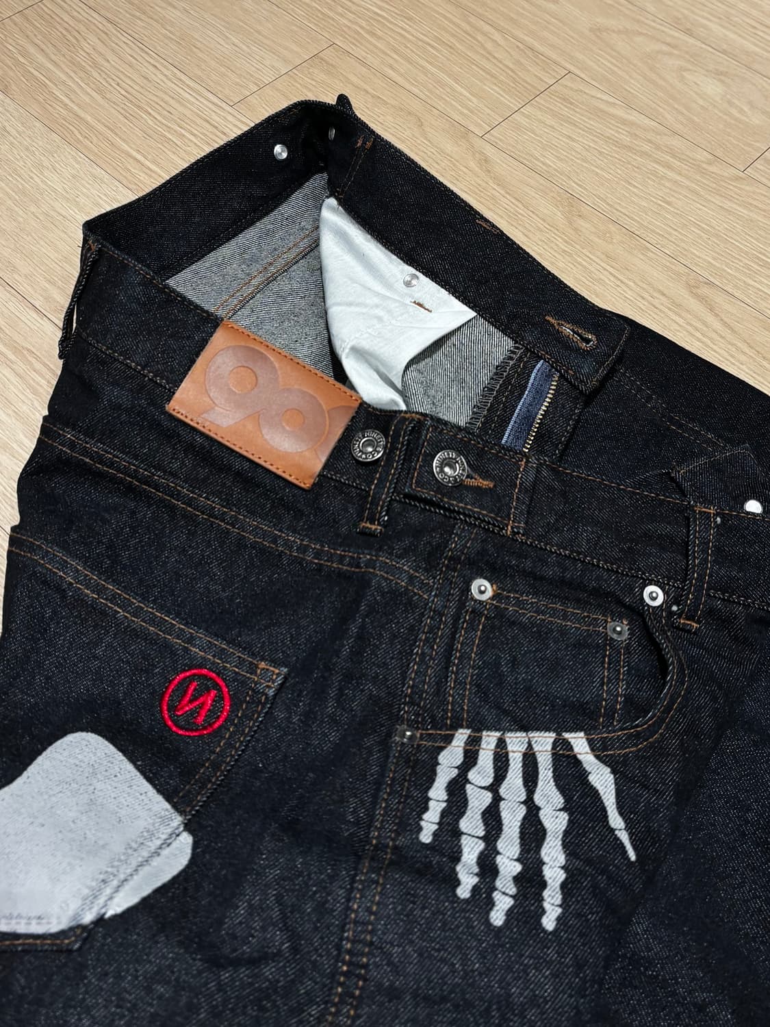9090 본핸드 생지데님 L사이즈 상품이미지4