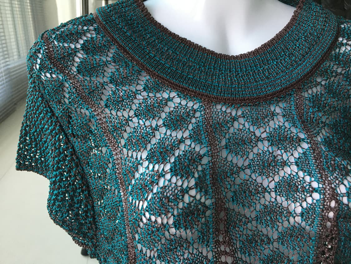 two-tone crochet sheer dress 상품이미지4