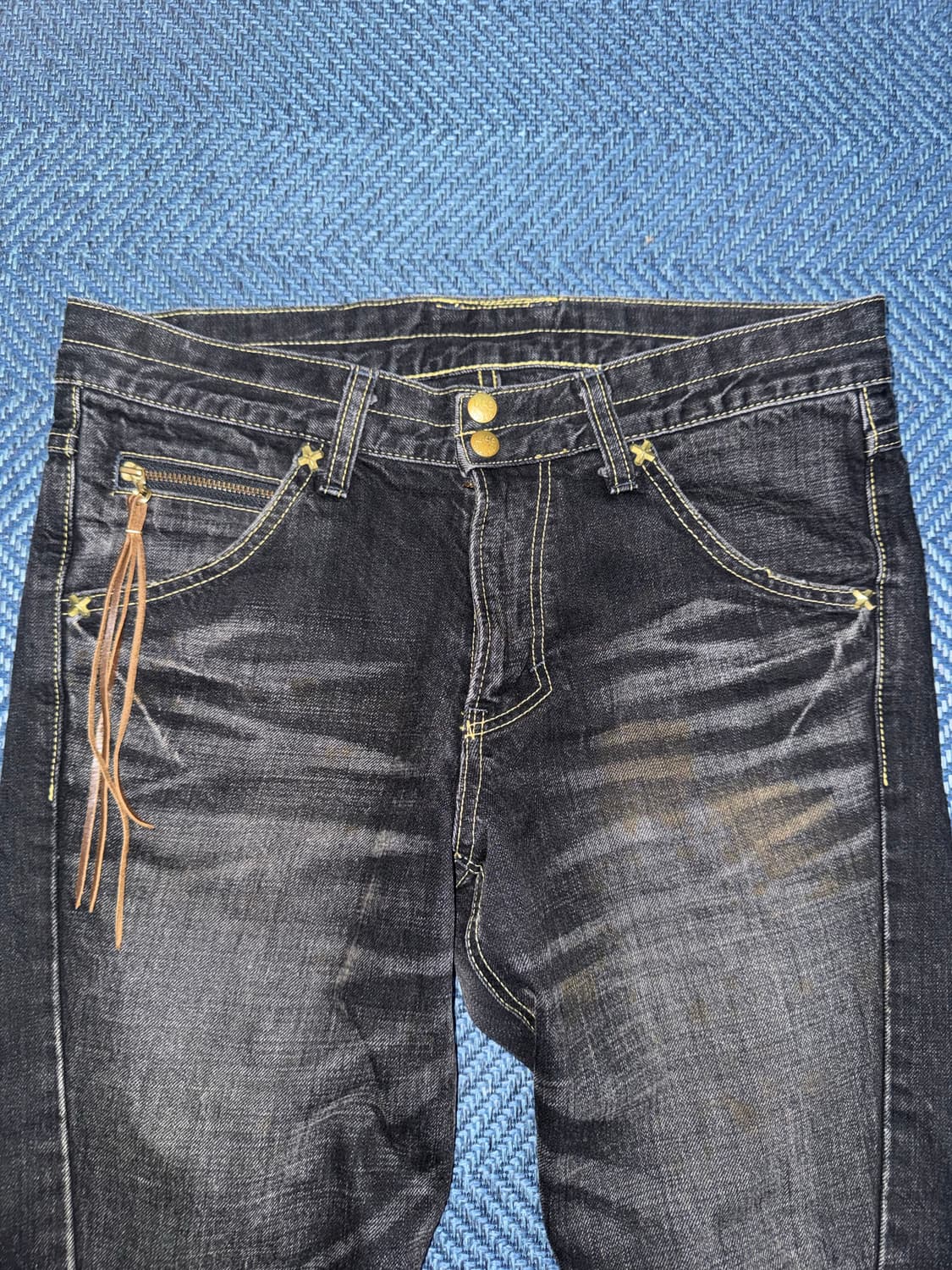 LEE 웨스턴 플레어 데님팬츠 흑청 상품이미지3