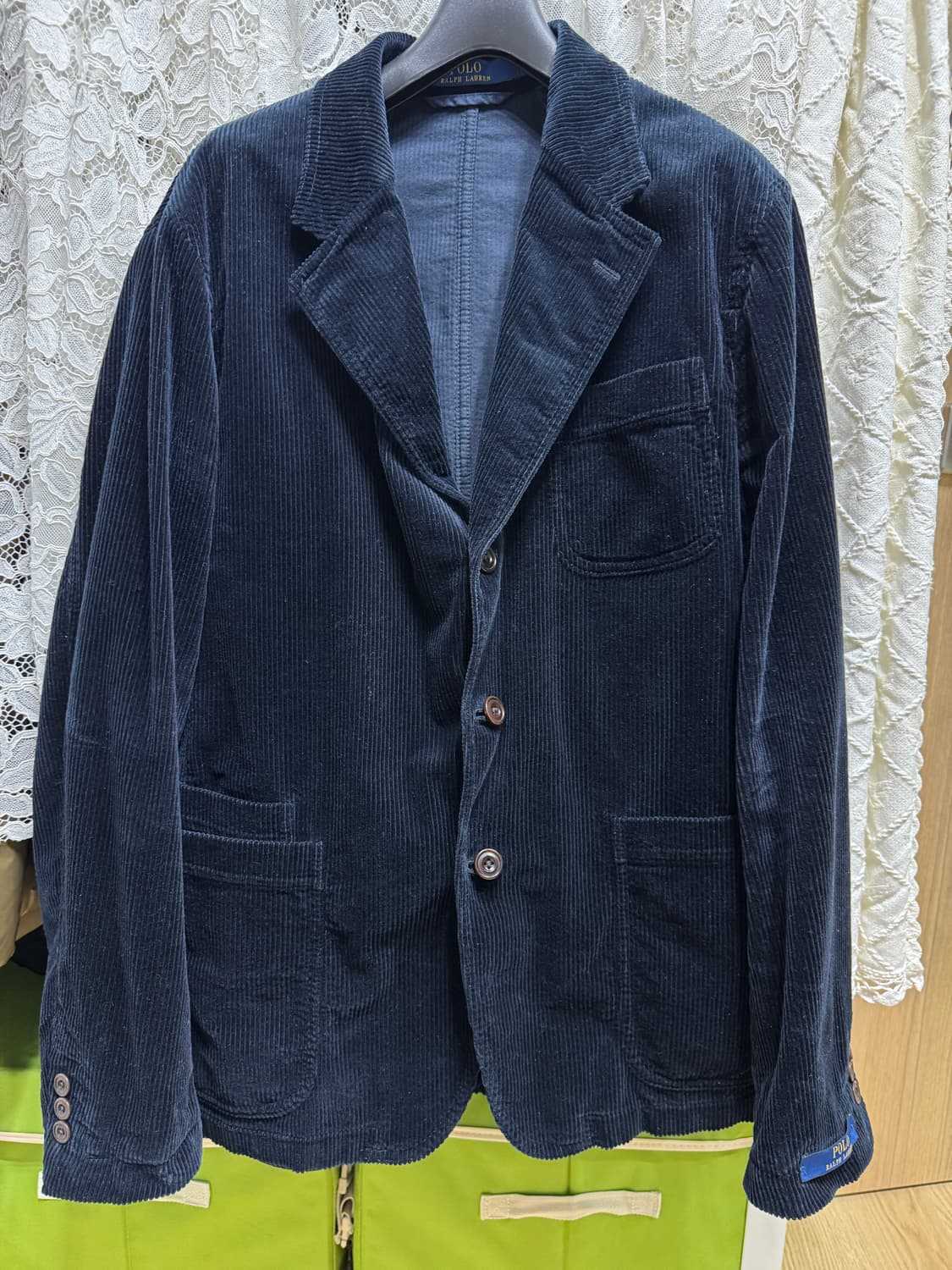 (M)폴로 코듀로이 블레이저 네이비 상품이미지3