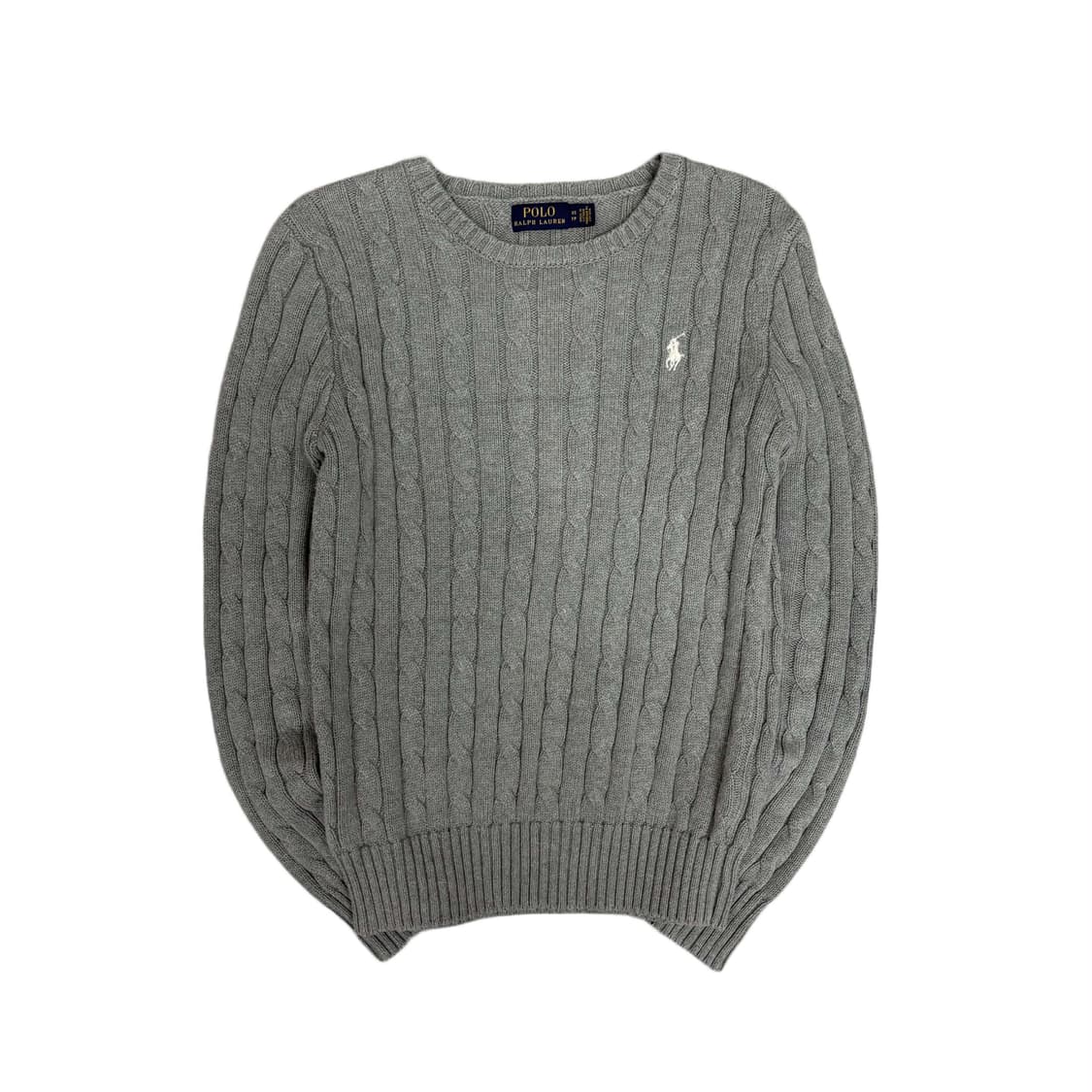 폴로 랄프로렌 그레이 꽈배기 여성 니트(XS) 상품이미지1
