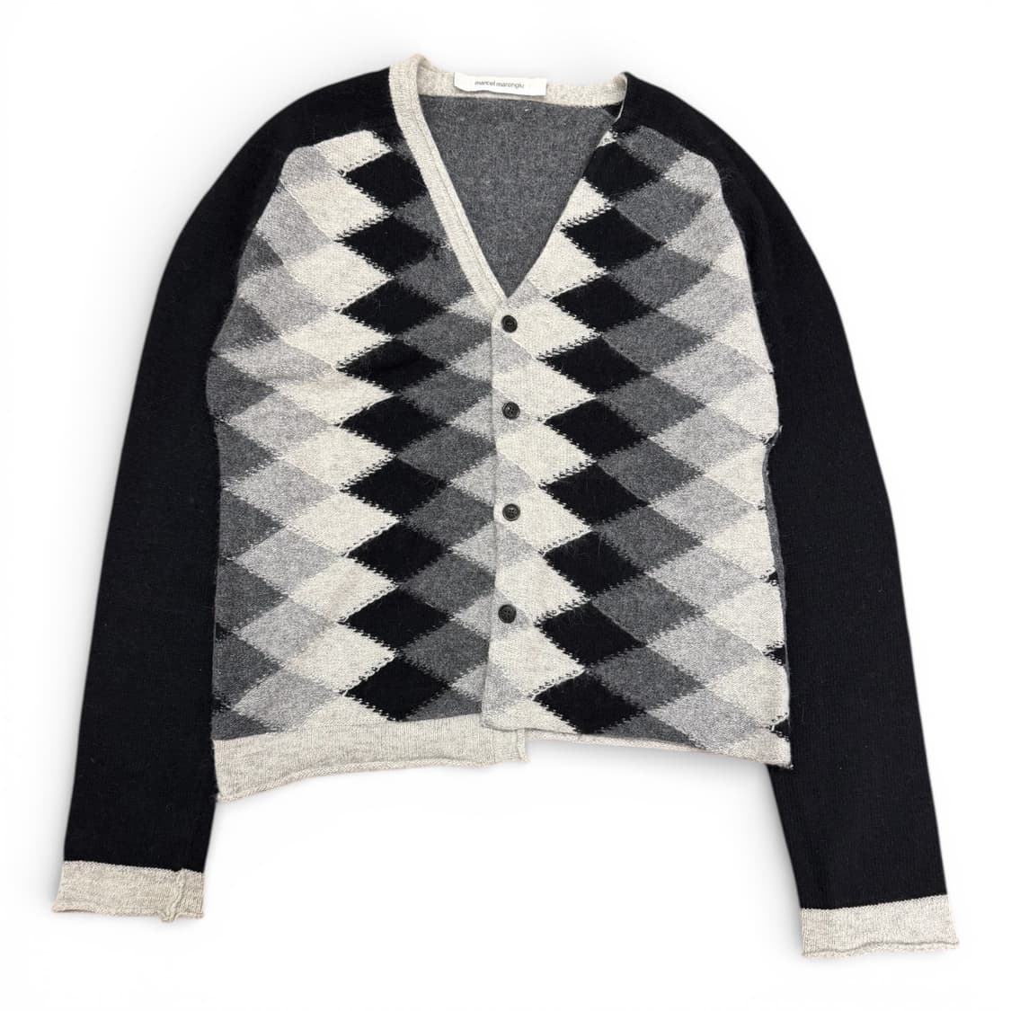 Vintage Marcel Marongiu Argyle Knit Card 상품이미지1