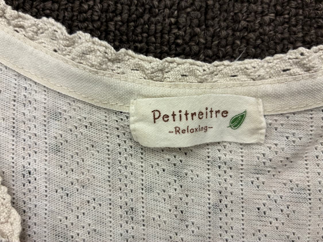 M)Petitreitre 빈티지 여성 꽃무늬 펀칭 나시(이염) 상품이미지4