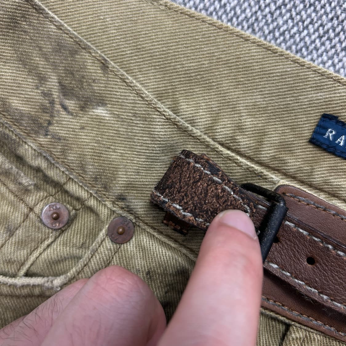 폴로 디스 레더디테일 코튼팬츠(26) 상품이미지3