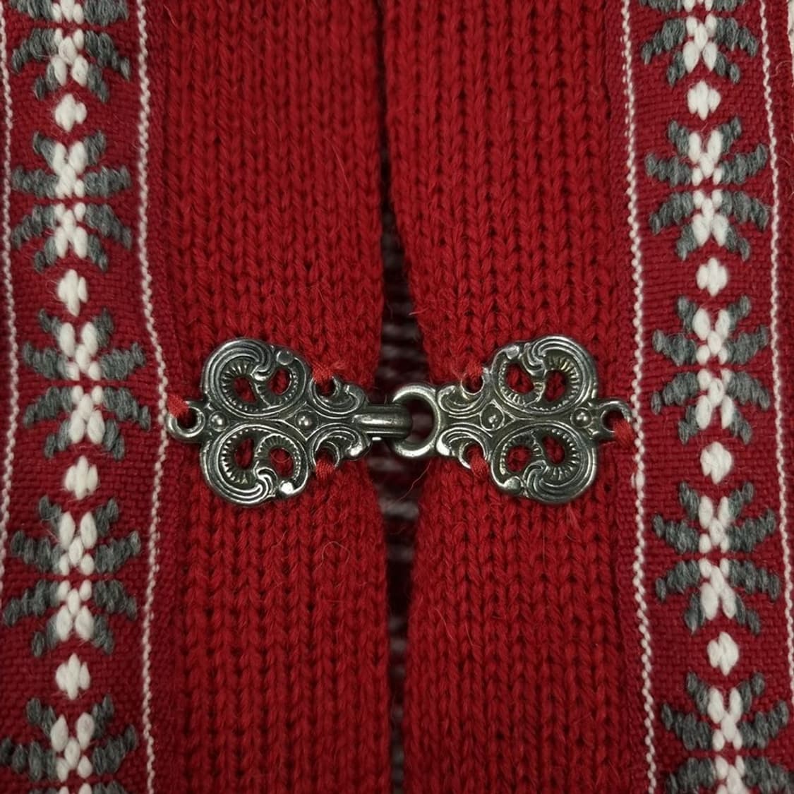 [노르웨이빈티지](새상품)에스닉 패턴 노르딕 버클 가디건 M18974 상품이미지7