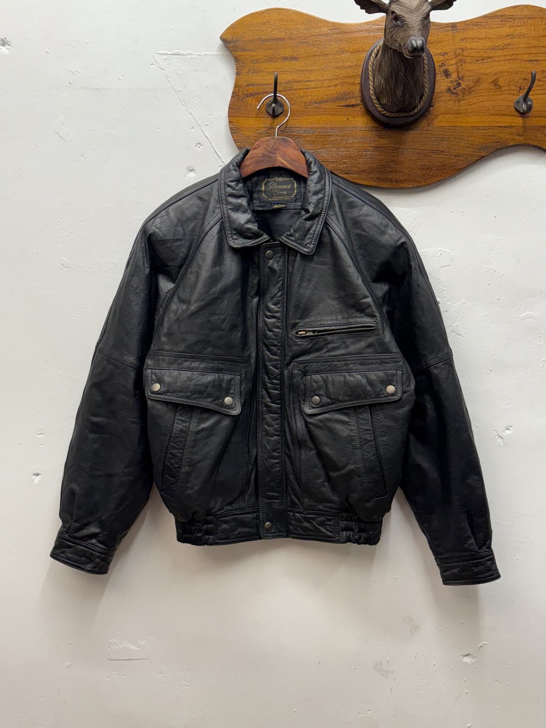 Type A-2 Flight Leather Bomber Jacket 상품이미지1