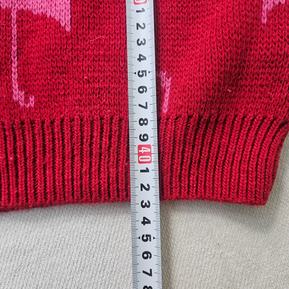 110 보보쇼즈 키즈 레드 긴팔 니트 0310Y 상품이미지6