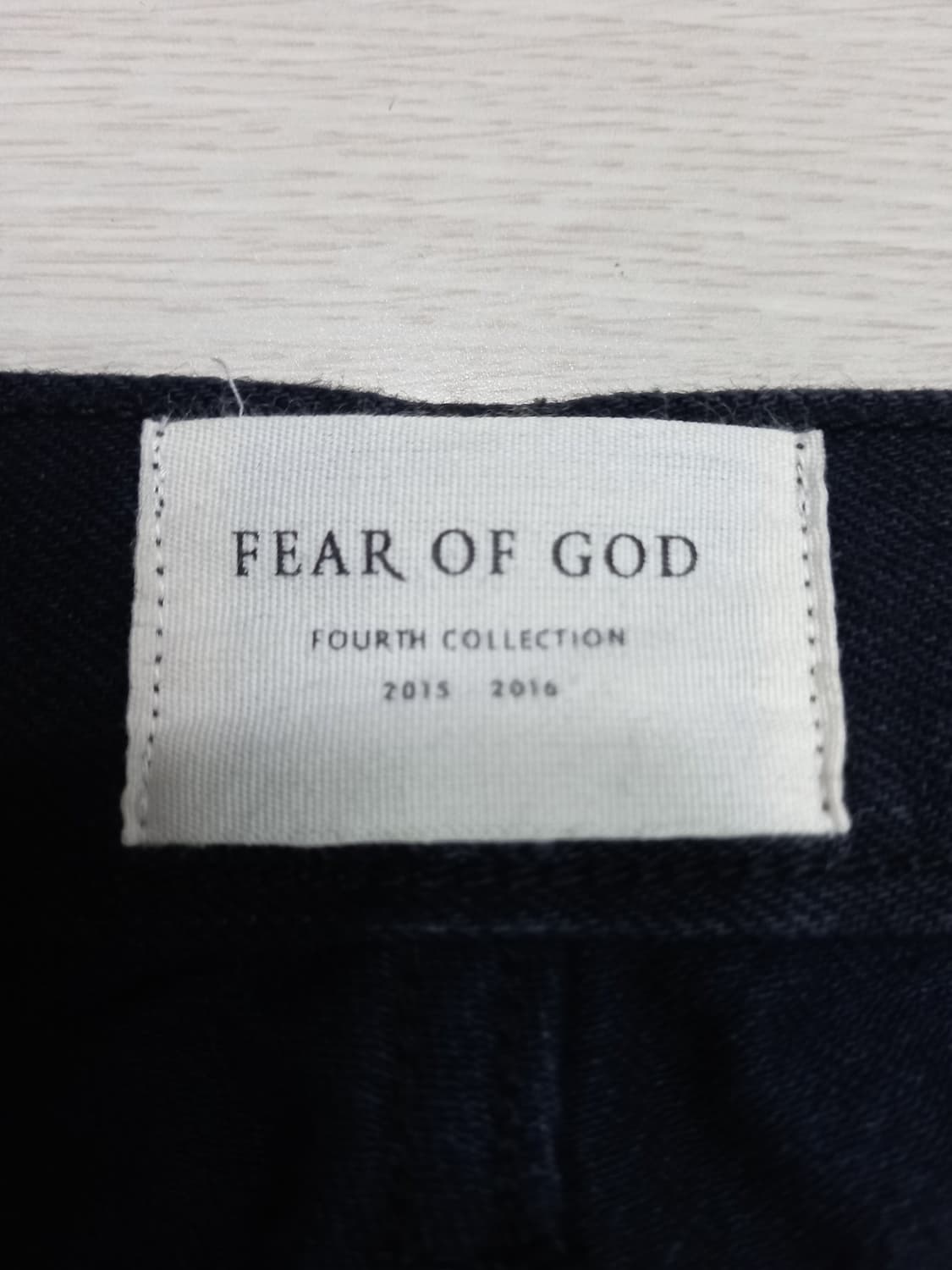 34 FEAR OF GOD Fourth 셀비지 무파진 블랙 34-618 상품이미지9
