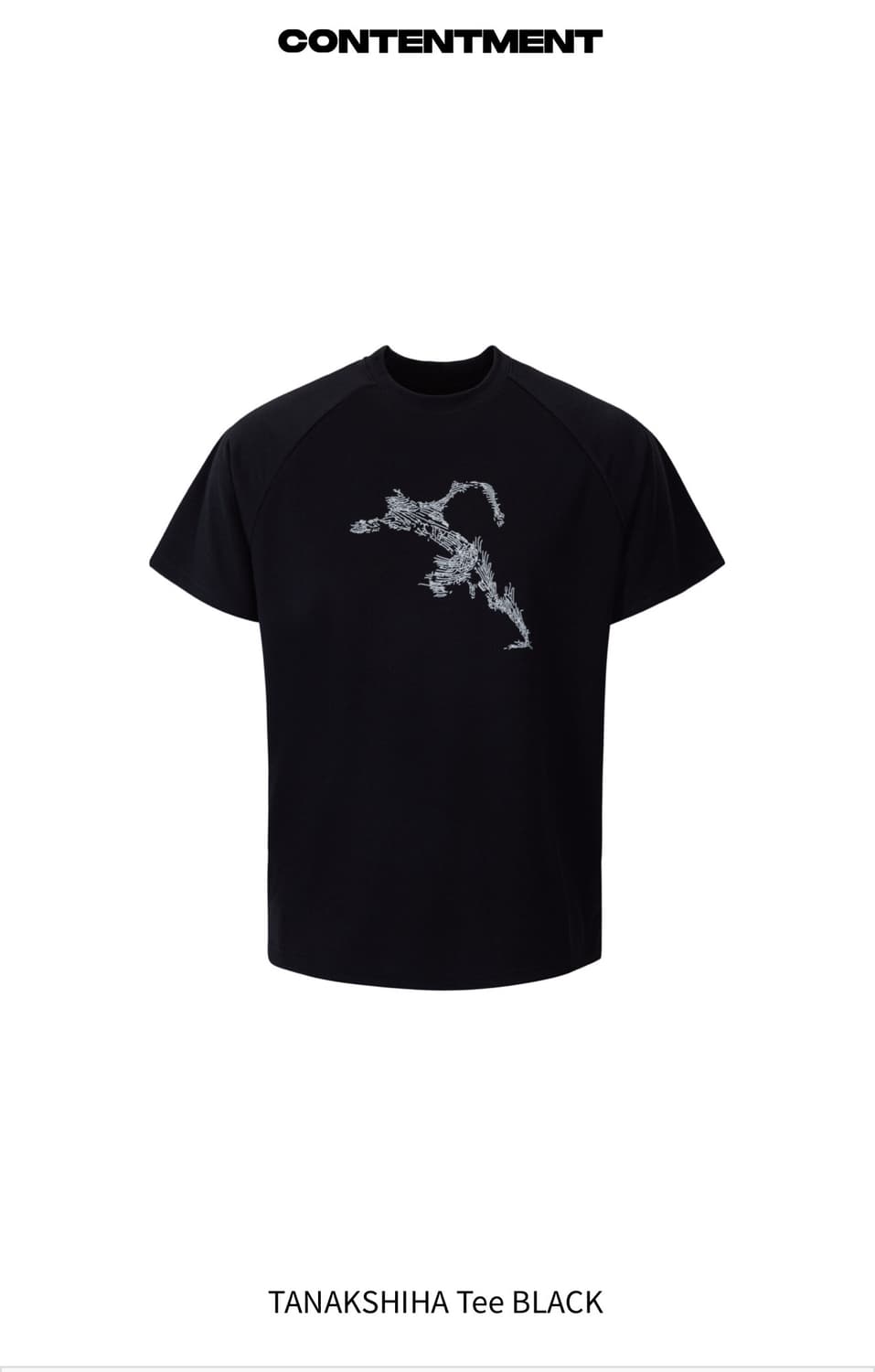 컨텐트먼트 러닝 티 TANAKSHIHA Tee BLACK (L) 상품이미지4