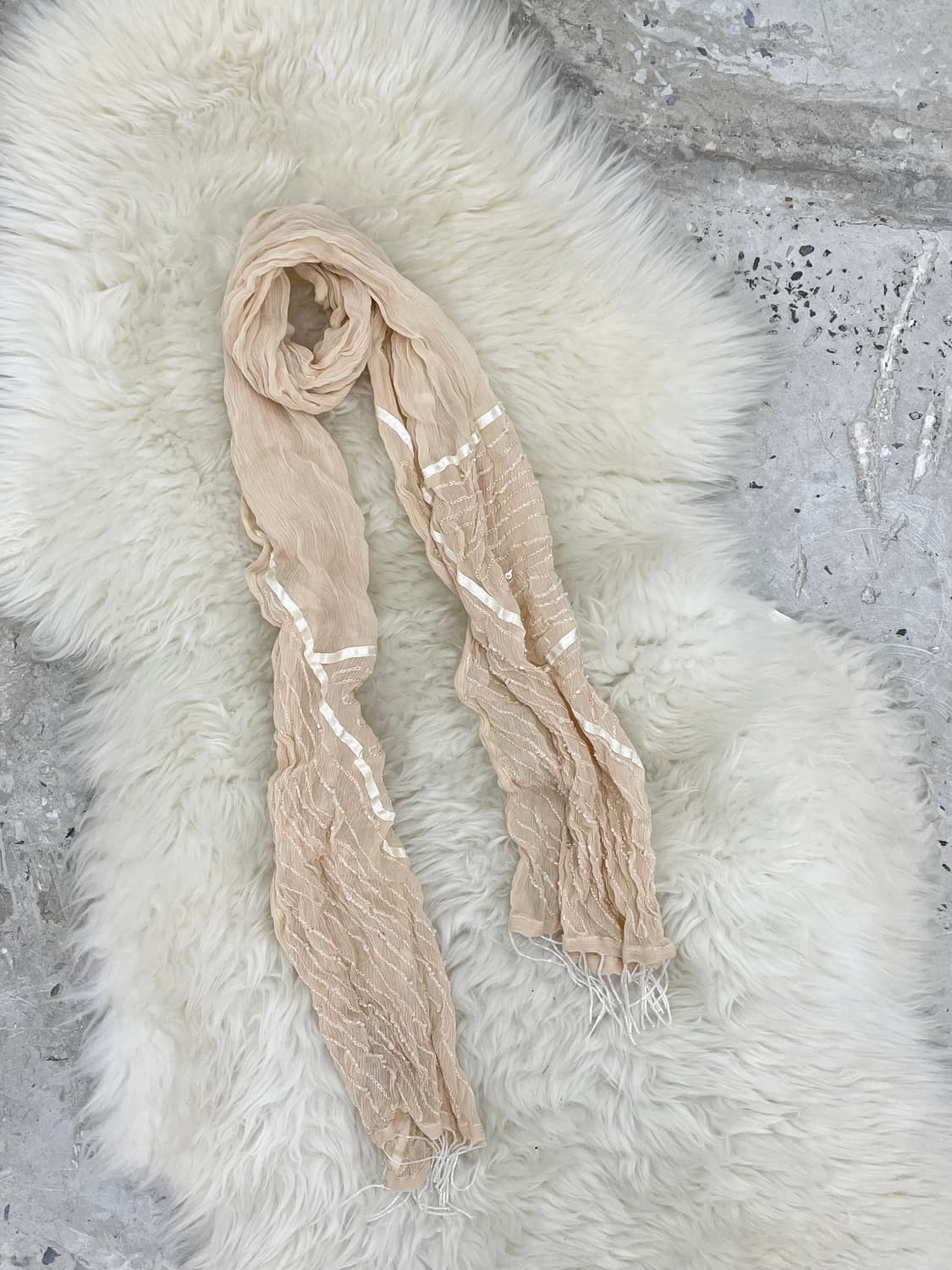 페어리 실크 비즈 수술 머플러  상품이미지6