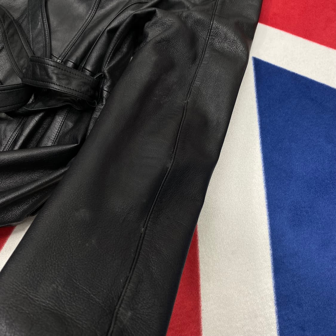 빈티지 양가죽 트렌치코트 실측 여성 55반 상품이미지5