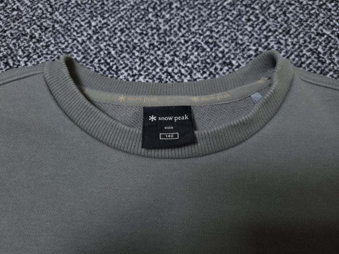 [무료배송][140]스노우피크 키즈 기모 맨투맨 긴팔티 상품이미지5