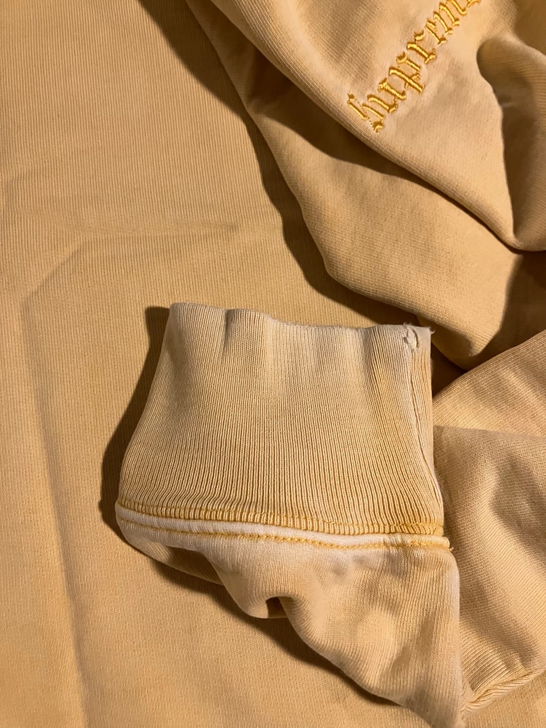 슈프림 옐로우 올드잉글리쉬 맨투맨 m 상품이미지5