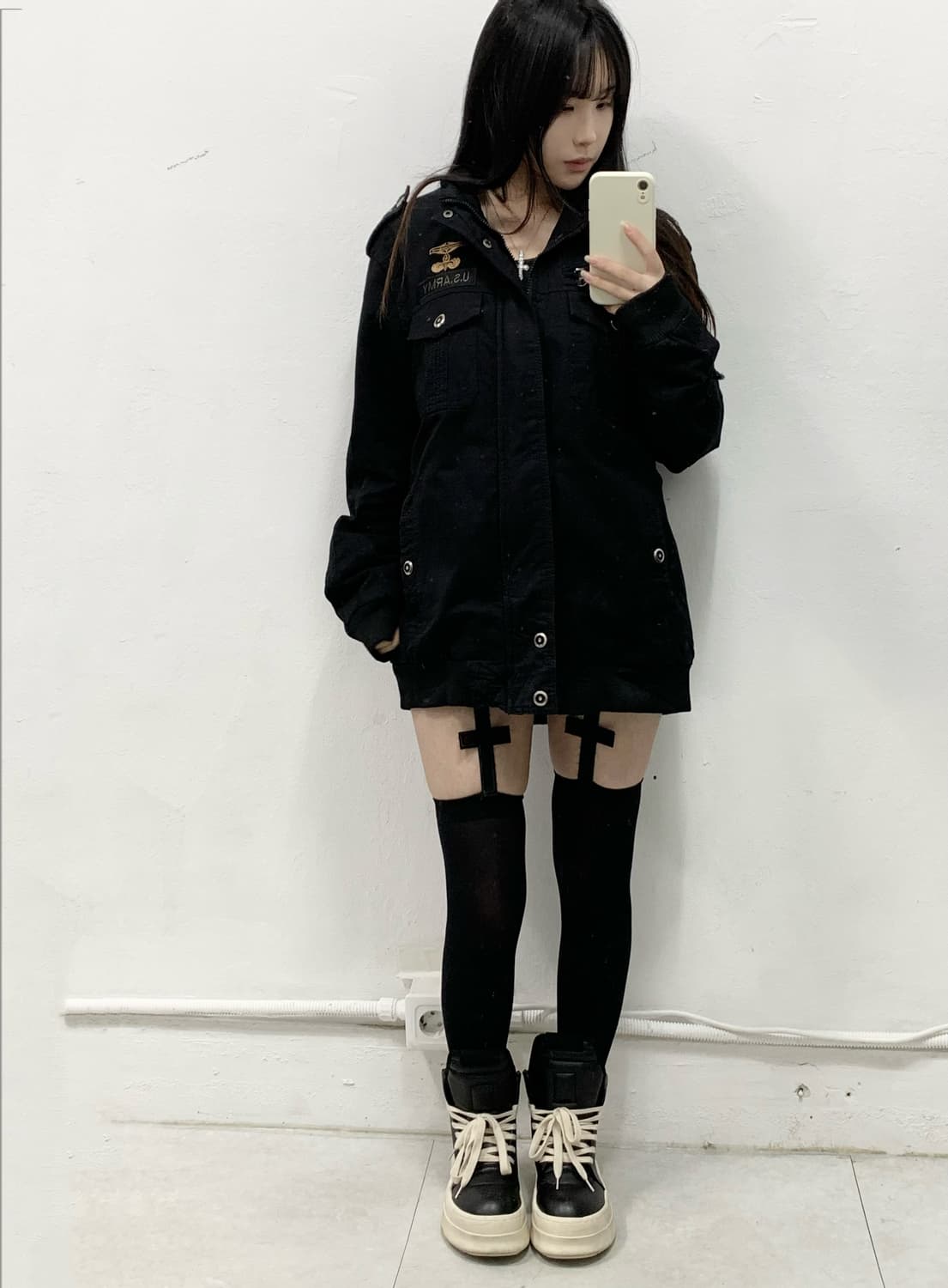 y2k U.S ARMY 블랙 자켓 상품이미지2