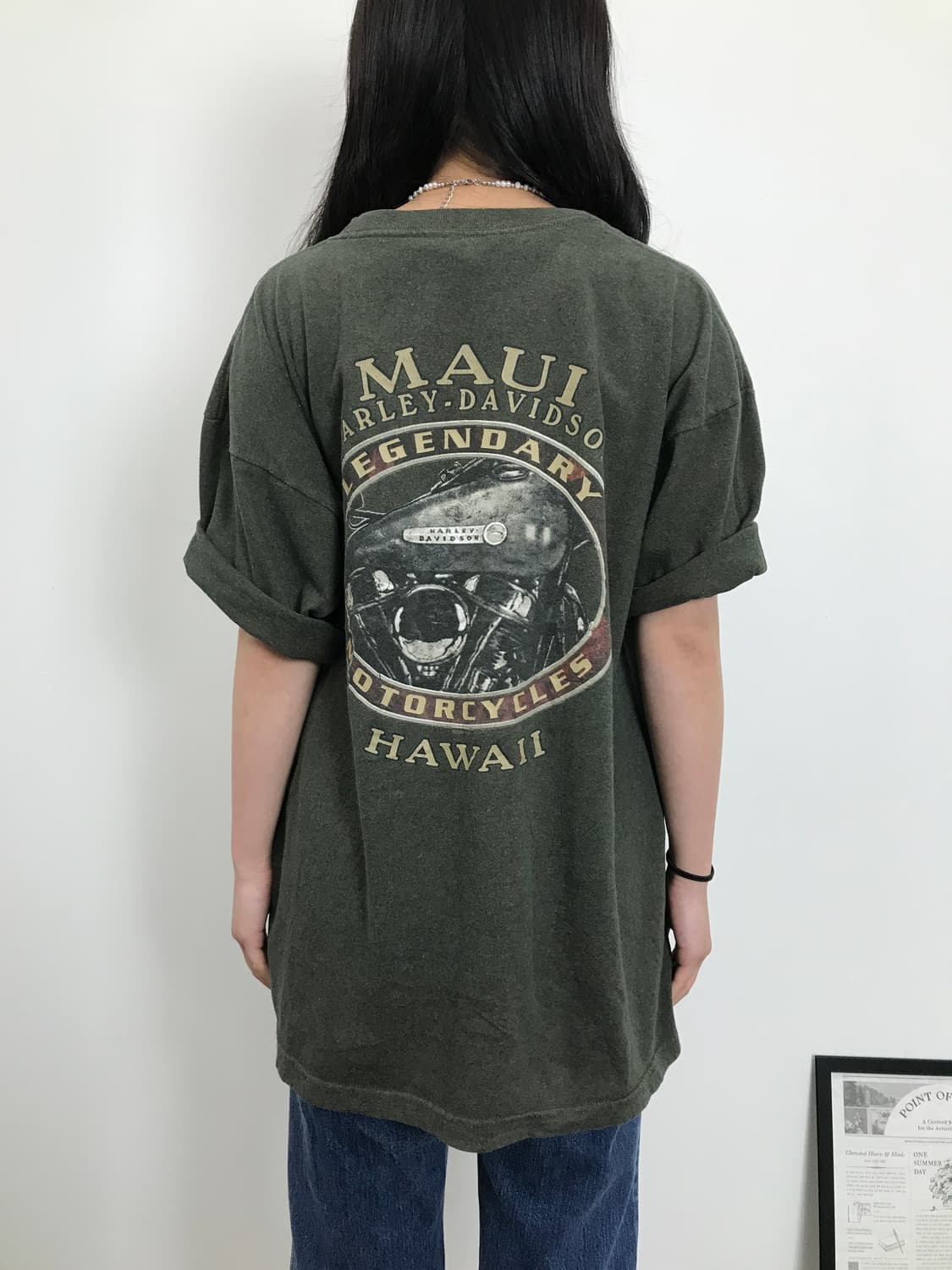 00’s Harley Davidson Maui Hawaii T-Shirt 상품이미지2