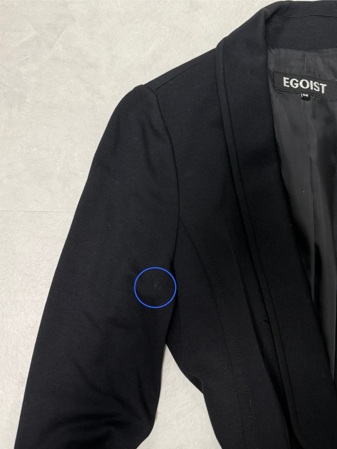 에고이스트 드레이핑 포켓 블레이저 블랙 상품이미지6