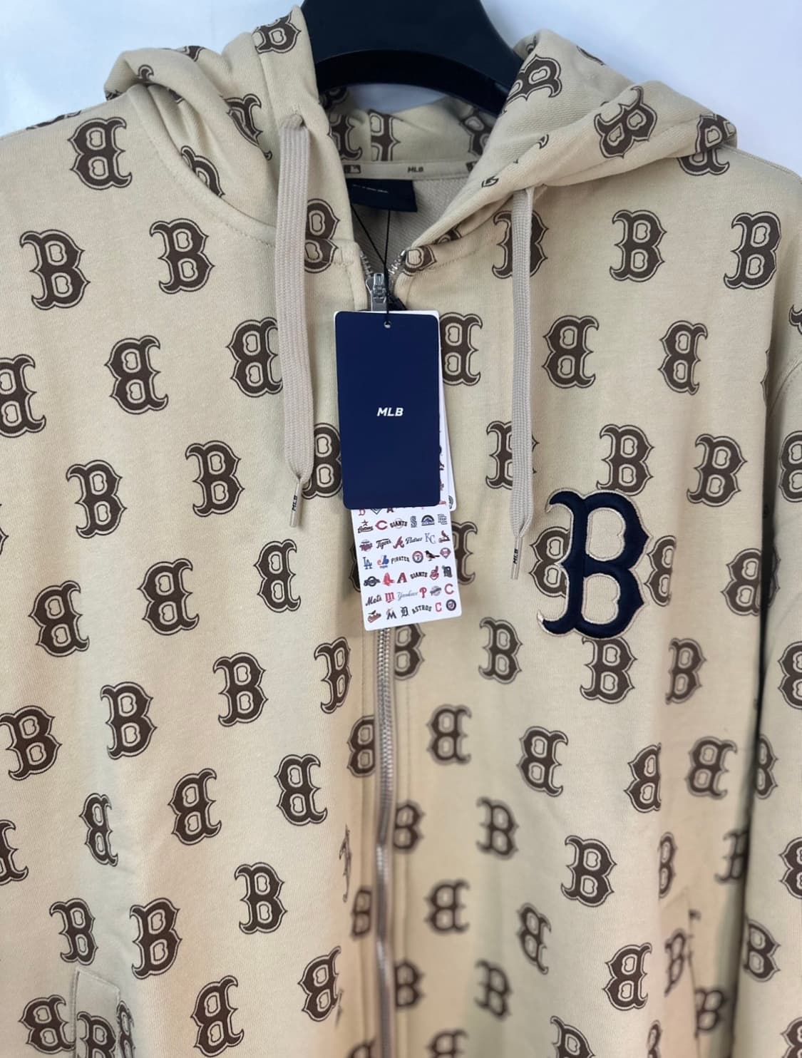 MLB 보스턴 B 로고 후드 집업 남여공용 상품이미지3